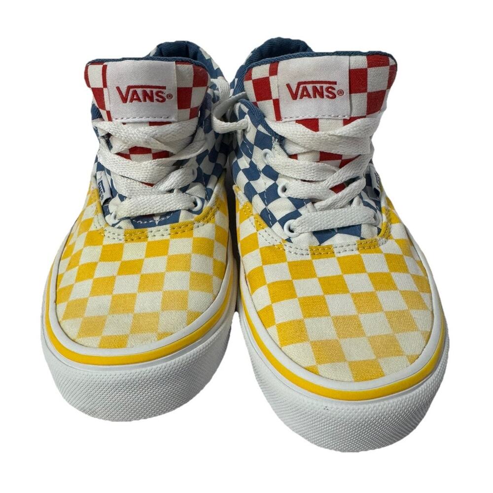 VANS ERA Sneakers Shoes Youth Size 4 Womens 6 Multi Checkerboard Low Top Lace Up